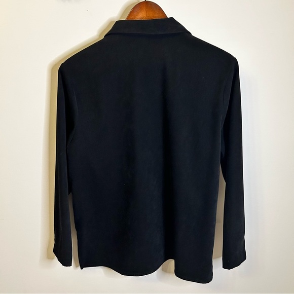 Vintage Tanjay | Floral Leopard Print Button Down | Long Sleeve | Size L - Picture 3 of 9